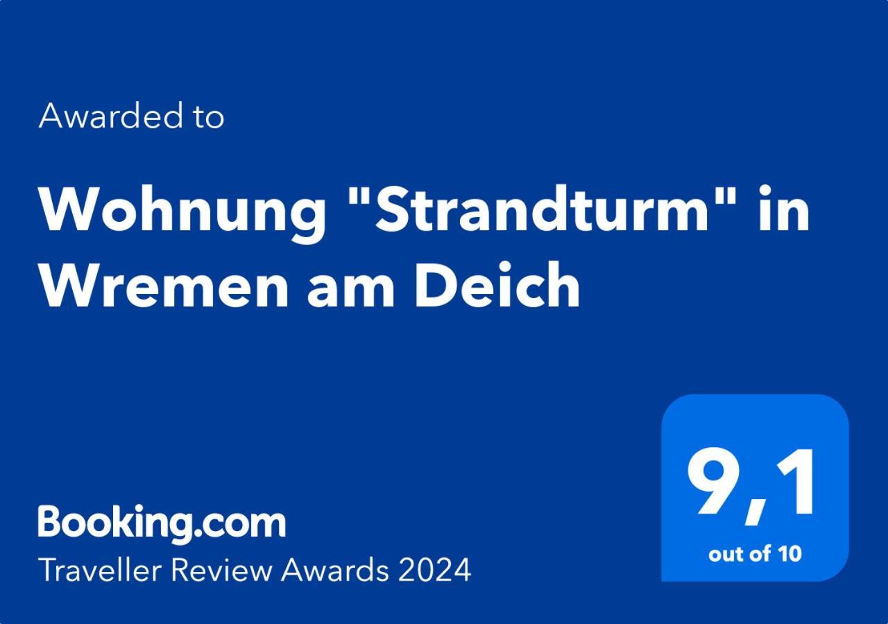Wohnung "Strandturm" In Wremen Am Deich Екстер'єр фото